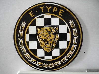 Lot 15 - Jaguar E-Type wall plaque