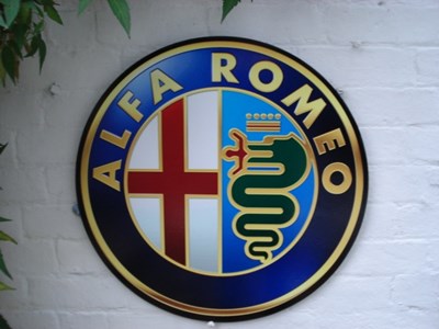 Lot 71 - Alfa Romeo wall plaque