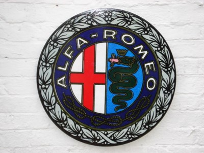Lot 72 - Alfa Romeo wall plaque