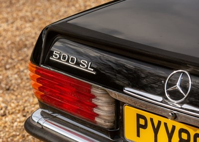 Lot 250 - 1983 Mercedes-Benz 500 SL PYY 866Y