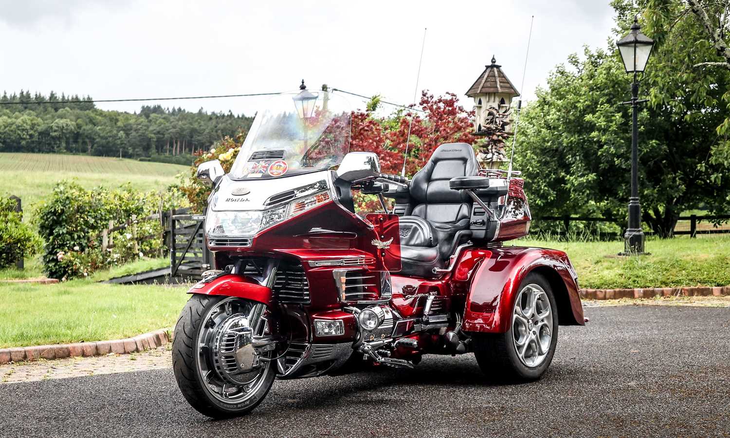 Lot 228 2000 Honda Goldwing Trike and Trailer