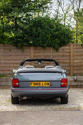 Lot 164 - 1989 Ford Escort 1.6i Cabriolet ‘Rattlesnake’