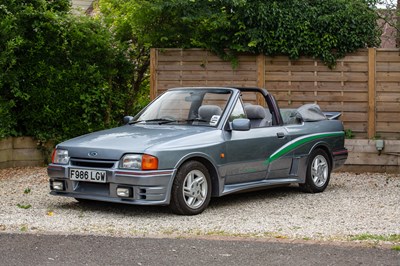 Lot 164 - 1989 Ford Escort 1.6i Cabriolet ‘Rattlesnake’