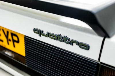 Lot 116 - 1986 Audi Quattro Coupé