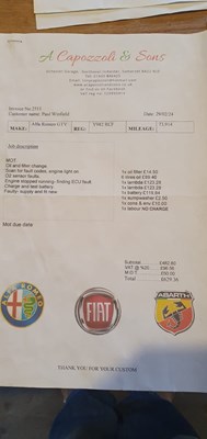 Lot 6 - 2001 Alfa Romeo GTV 3.0 V6 24V