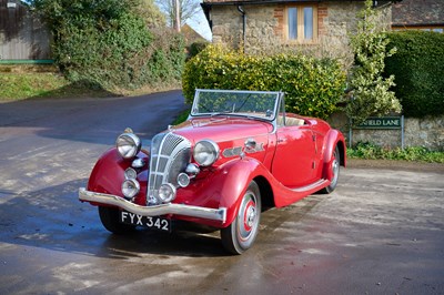 Lot 165 - 1940 Triumph Dolomite 14/65 Roadster