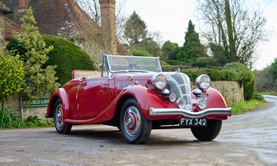 Lot 165 - 1940 Triumph Dolomite 14/65 Roadster