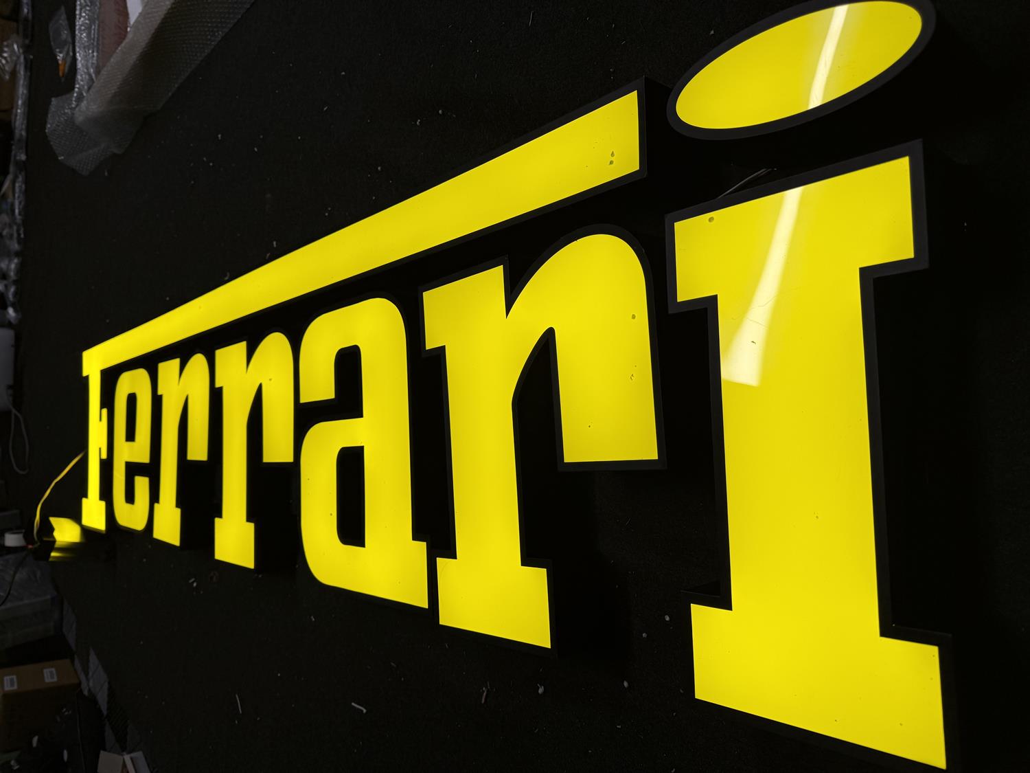 Lot 26 - Ferrari Showroom Sign