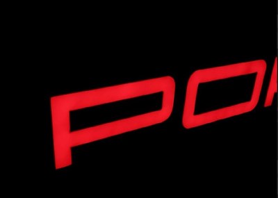 Lot Porsche showroom sign