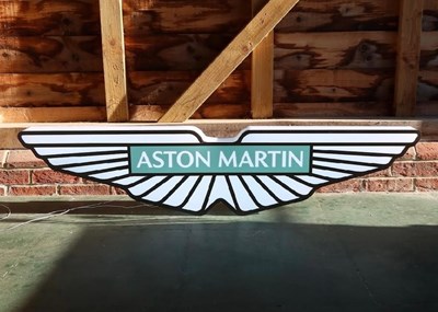 Lot Aston Martin showroom sign
