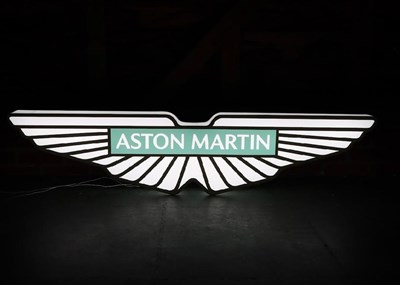 Lot Aston Martin showroom sign