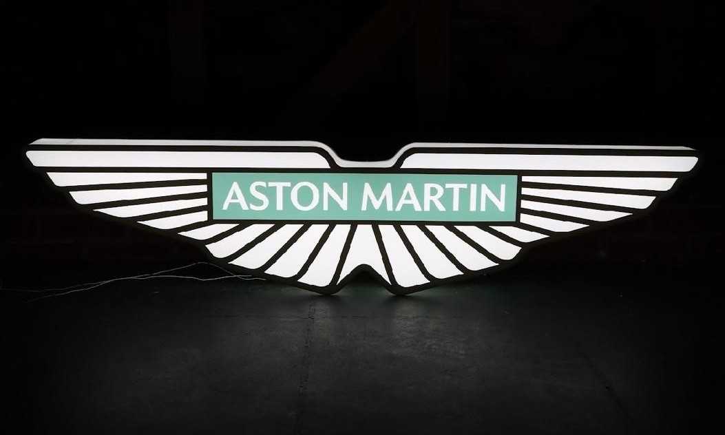 Lot Aston Martin showroom sign
