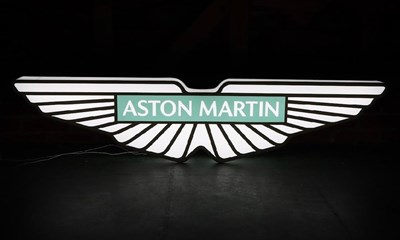Lot Aston Martin showroom sign
