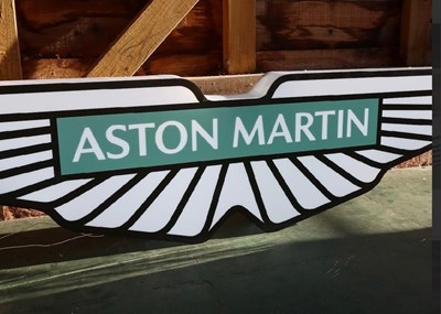 Lot Aston Martin showroom sign