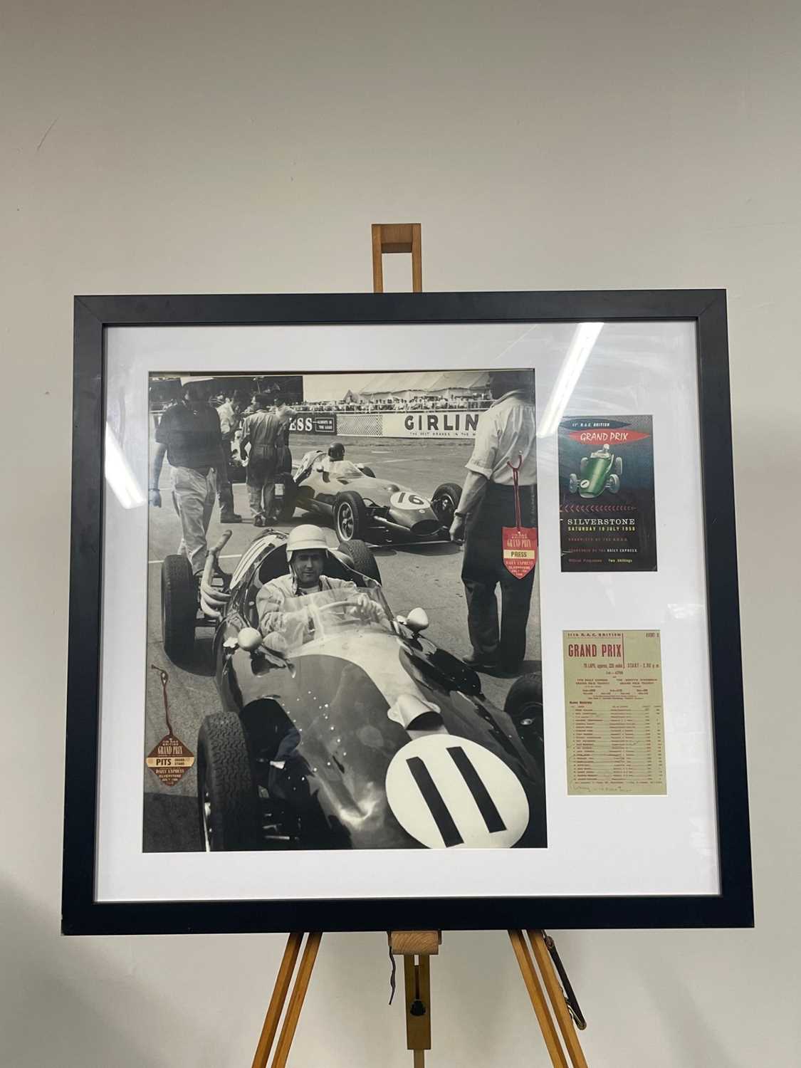 Lot Framed print of Sir Jack Brabham