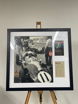 Lot Framed print of Sir Jack Brabham