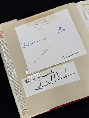 Lot Important historical multi signed Jaguar Sportscar book by key Jaguar people from 1970 to 1980 including Sir William Lyon’s