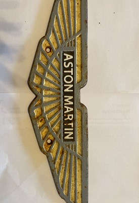 Lot Aston Martin sign