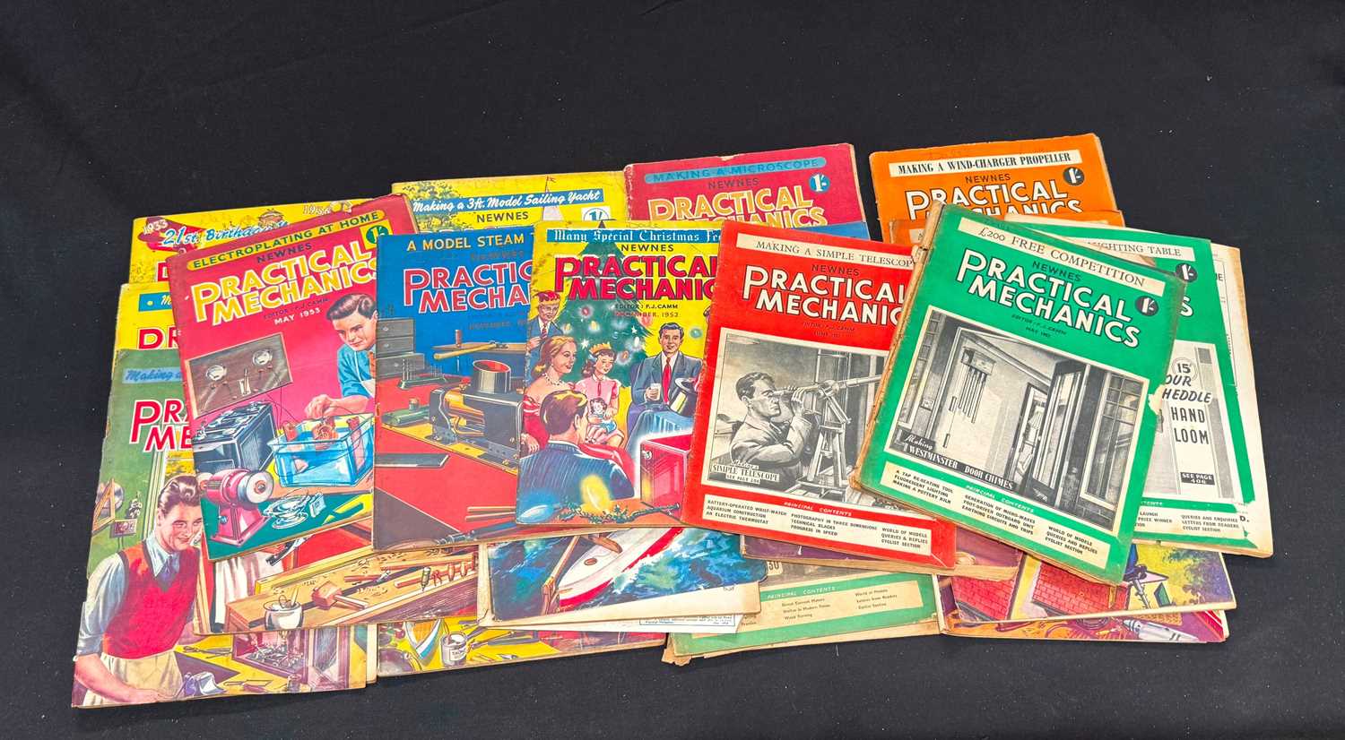 Lot 1950's Practical Mechanics collection