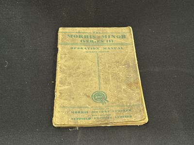 Lot Morris Minor operation manual