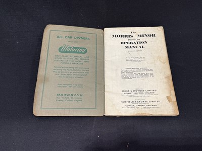 Lot Morris Minor operation manual
