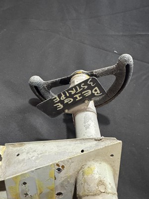 Lot Directional tiller / steering wheel from a 1948 Vickers Viscount airplane