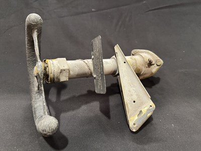 Lot Directional tiller / steering wheel from a 1948 Vickers Viscount airplane