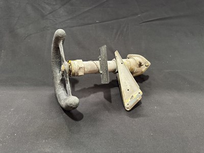 Lot Directional tiller / steering wheel from a 1948 Vickers Viscount airplane