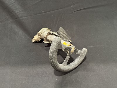 Lot Directional tiller / steering wheel from a 1948 Vickers Viscount airplane