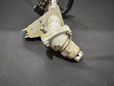 Lot Directional tiller / steering wheel from a 1948 Vickers Viscount airplane