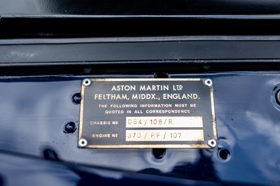 Lot 1959 Aston Martin DB4 Series 1 (GT Specification)