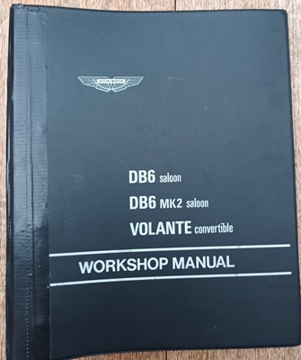 Lot Original Aston Martin DB6 Workshop Manual
