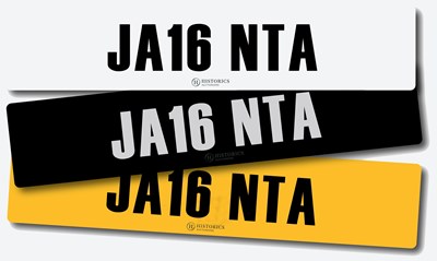 Lot Registration JA16 NTA