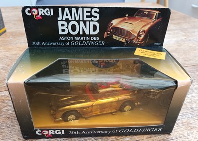 Lot Two James Bond Anniversary Aston Martin DB5 Goldfinger Model Cars
