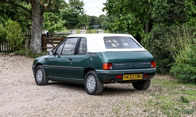 Lot 1990 Peugeot 205 Roland Garros Cabriolet