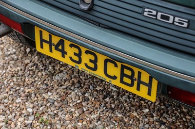 Lot 1990 Peugeot 205 Roland Garros Cabriolet