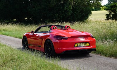 Lot 160 - 2015 Porsche Boxster Spyder