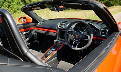 Lot 160 - 2015 Porsche Boxster Spyder