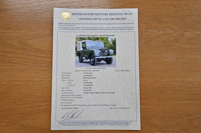 Lot 116 - 1950 Land Rover Series I 80"