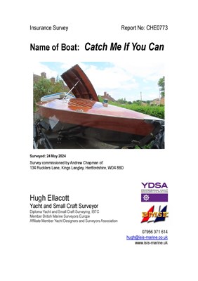 Lot 236 - Classic Style Wooden Speed Boat ‘Catch Me If You Can’