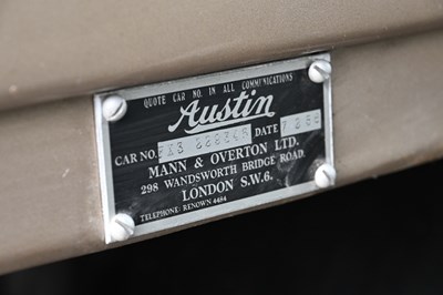Lot 141 - 1957 Austin FX3 Taxi