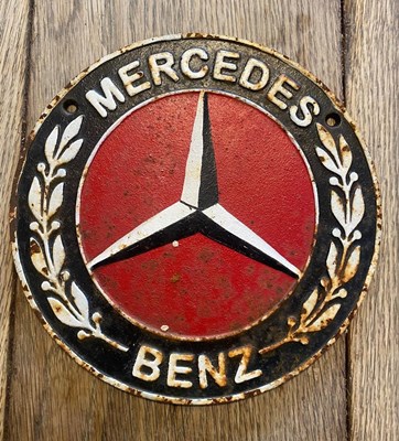 Lot 18 - Mercedes Benz workshop sign