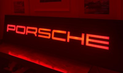 Lot 37 - Porsche showroom sign