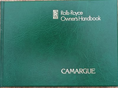 Lot 40 - Rolls-Royce Camargue Owner’s Handbook