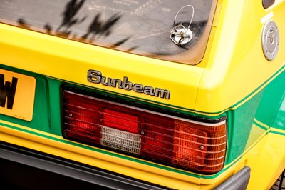 Lot 232 - 1981 Talbot Sunbeam Lotus ‘Tolman Special’