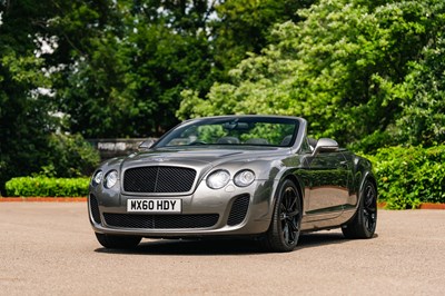 Lot 160 - 2010 Bentley Continental GTC Supersports