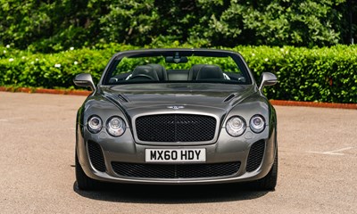 Lot 160 - 2010 Bentley Continental GTC Supersports