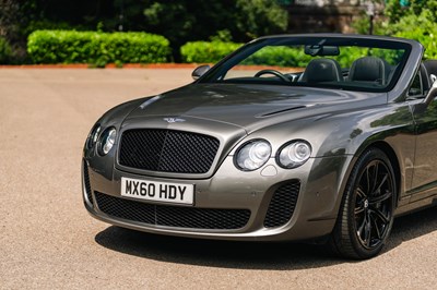 Lot 160 - 2010 Bentley Continental GTC Supersports