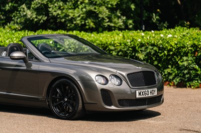 Lot 160 - 2010 Bentley Continental GTC Supersports