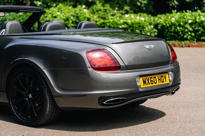 Lot 160 - 2010 Bentley Continental GTC Supersports